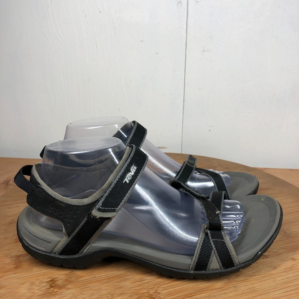 Teva Verra Womens 10 shoes black Light Strappy Sport Open Toe Beach Water sandal - Picture 2 of 13